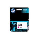 9085 - CARTUCHO DE TINTA HP 670 MAGENTA CZ115AL