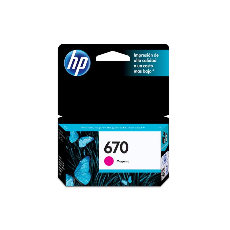 9085 - CARTUCHO DE TINTA HP 670 MAGENTA CZ115AL