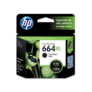 Cartucho De Tinta Hp 664Xl Negro Original F6V31Al