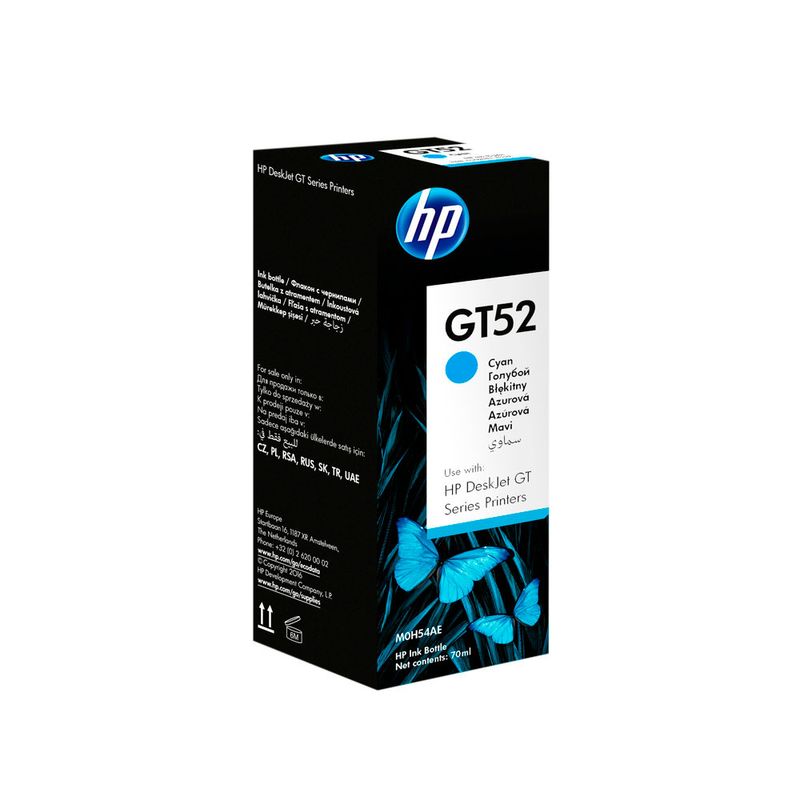 31399 - BOTELLA DE TINTA HP GT52 CYAN M0H54AL