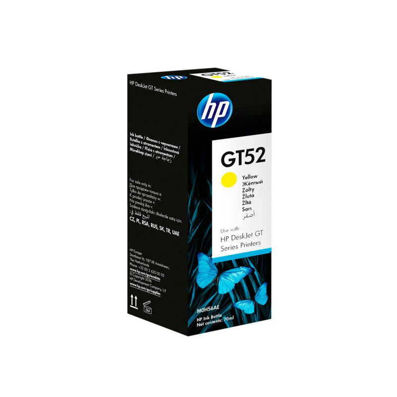 20888 - BOTELLA DE TINTA HP GT52 AMARILLO M0H56AL