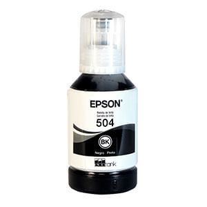 Botella De Tinta Epson T504 Negro T504120-Al