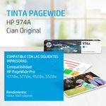 44395 - CARTUCHO DE TINTA HP 974 CYAN L0R87AL