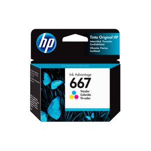 Cartucho De Tinta Hp 667 Color Original 3Ym78Al