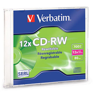 16494 - DISCO CD-RW 80MIN 700MB PZA