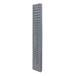 15686 - TARJETERO GRIS PARA RELOJ CHECADOR 12X91X3 5 CON 25 ESPACIOS