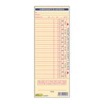 TARJETAS DE ASISTENCIA SEMANAL PARA RELOJ CHECADOR C/100
