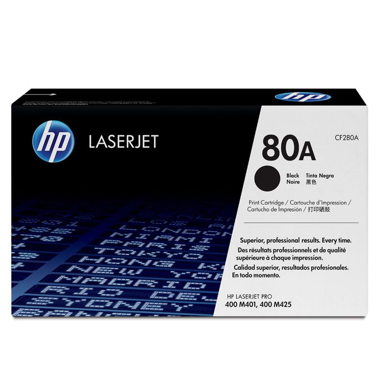 15959 - TONER LASER HP 80A NEGRO CF280A