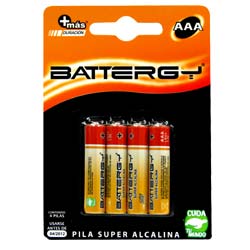 14683 - PILA ALCALINA 'AAA' BLT CON 4 BATTERGY