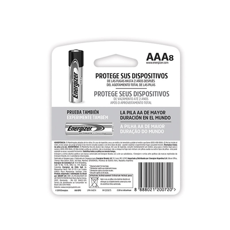 21051 - PILA AAA ENERGIZER MAX BP8