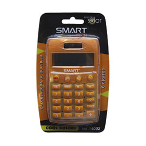 13927 - CALCULADORA BOLSILLO 8DIG SOLAR/PILAS NEON COOL COLORS BLT