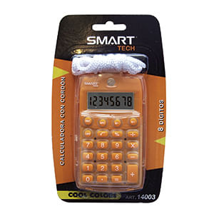 13893 - CALCULADORA BOLSILLO 8DIG CON CORDON COOL BLT