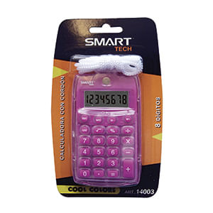 21243 - CALCULADORA BOLSILLO 8DIG CON CORDON COOL BLT