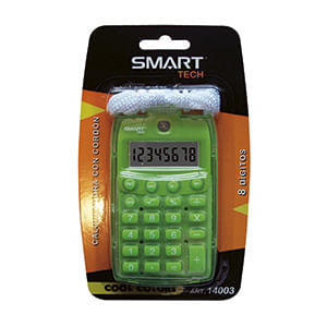 21246 - CALCULADORA BOLSILLO 8DIG CON CORDON COOL BLT