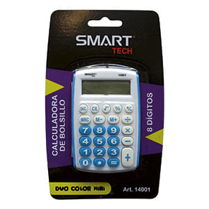13897 - CALCULADORA BOLSILLO 8DIG PILAS DUO COLORS BLT