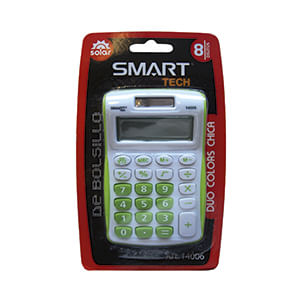 21260 - CALCULADORA BOLSILLO 8DIG SOLAR/PILAS DUO COLOR BLT