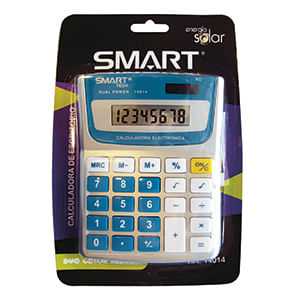 21265 - CALCULADORA ESCRITORIO 8DIG CHICA SOLAR/PILAS DUO COLOR