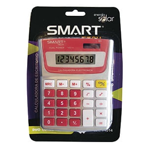 21266 - CALCULADORA ESCRITORIO 8DIG CHICA SOLAR/PILAS DUO COLOR