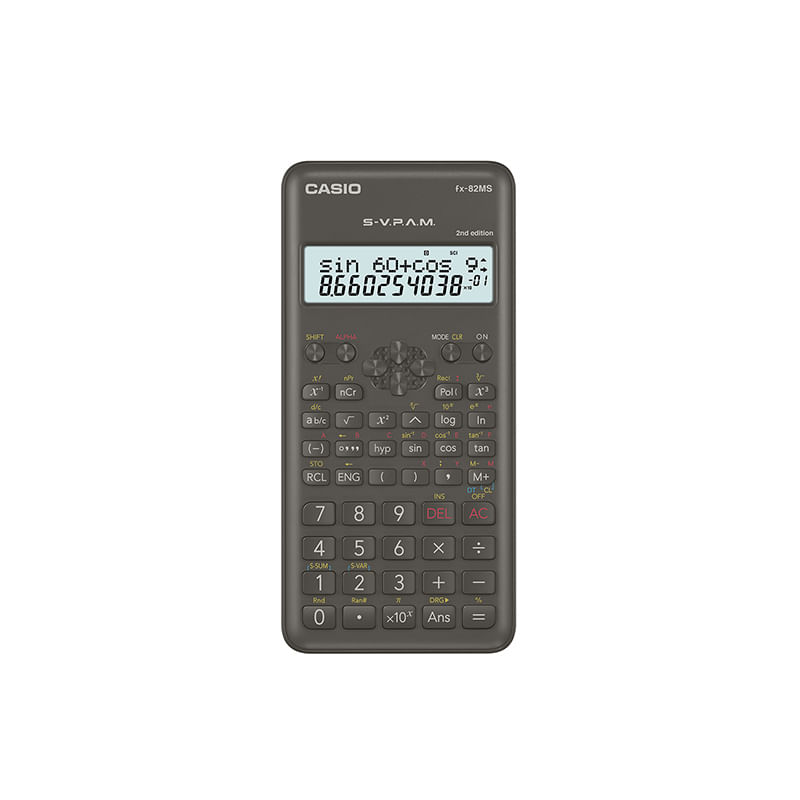 CALCULADORA CIENTIFICA CASIO FX-82MS-2 10+2DIG 240FUNC 2LINEAS
