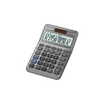 4517 - CALCULADORA ESCRITORIO CASIO MS-120FM 12DIG CHICA SOLAR/BATERIA GRIS