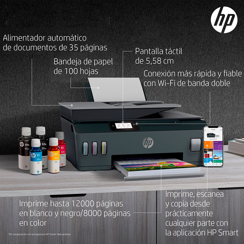 4302 - IMPRESORA MULTIFUNCIONAL HP SMART TANK 615 COLOR WIRELESS