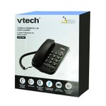 21426 - TELEFONO ALAMBRICO REMARCADO, FLASH, NEGRO