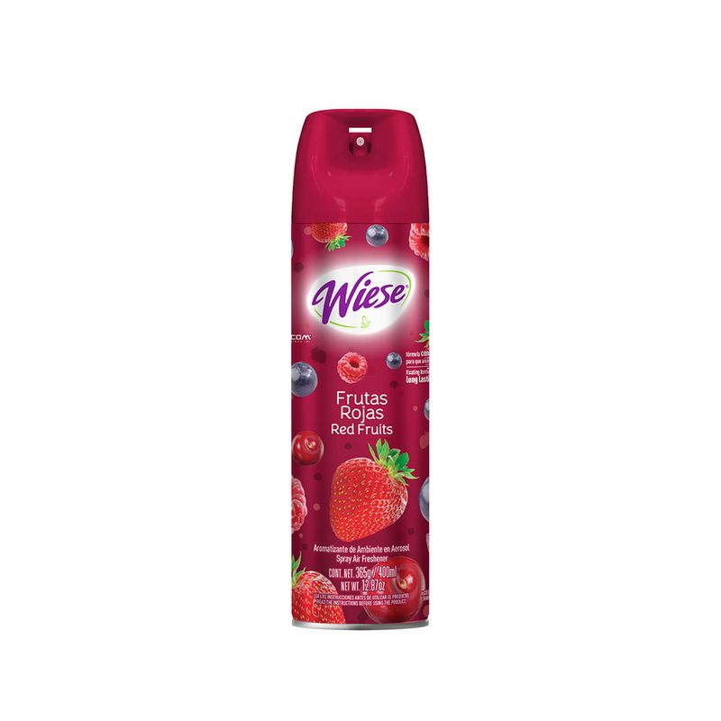 11647 - AROMATIZANTE  WISE EN AEROSOL FRUTOS ROJOS  400 ML/323 GR