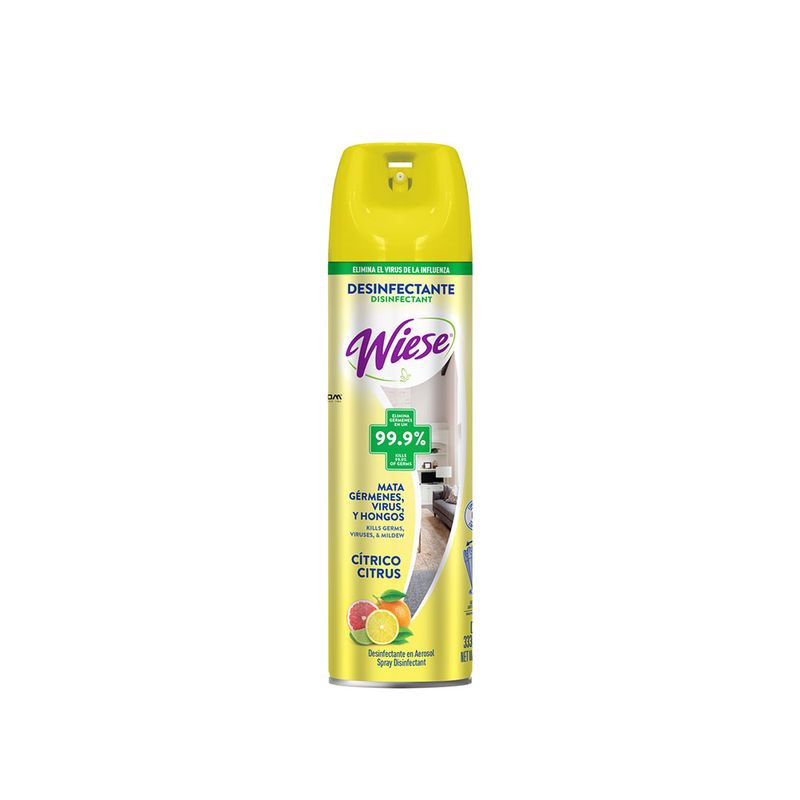 DESINFECTANTE EN AEROSOL CON AROMA CITRICO 400ML/ 323GR