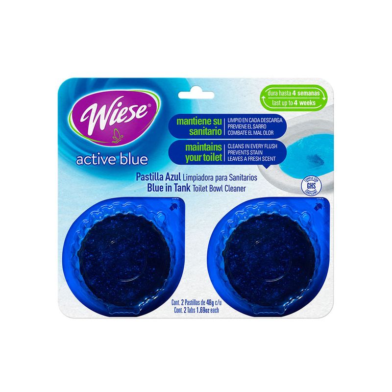 16690 - PASTILLA AZUL WIESE PINO 96GR C/2 PASTILLAS BLISTER BURBUJA