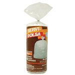 13394 - BOLSA PARA BASURA MEDIANA BLANCA 55X60 CM CON 40 PZAS