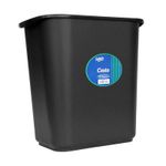BOTE PARA BASURA PLASTICO NEGRO CHICO RECTANGULAR