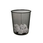 21496 - BOTE PARA BASURA REDONDO MALLA NEGRO