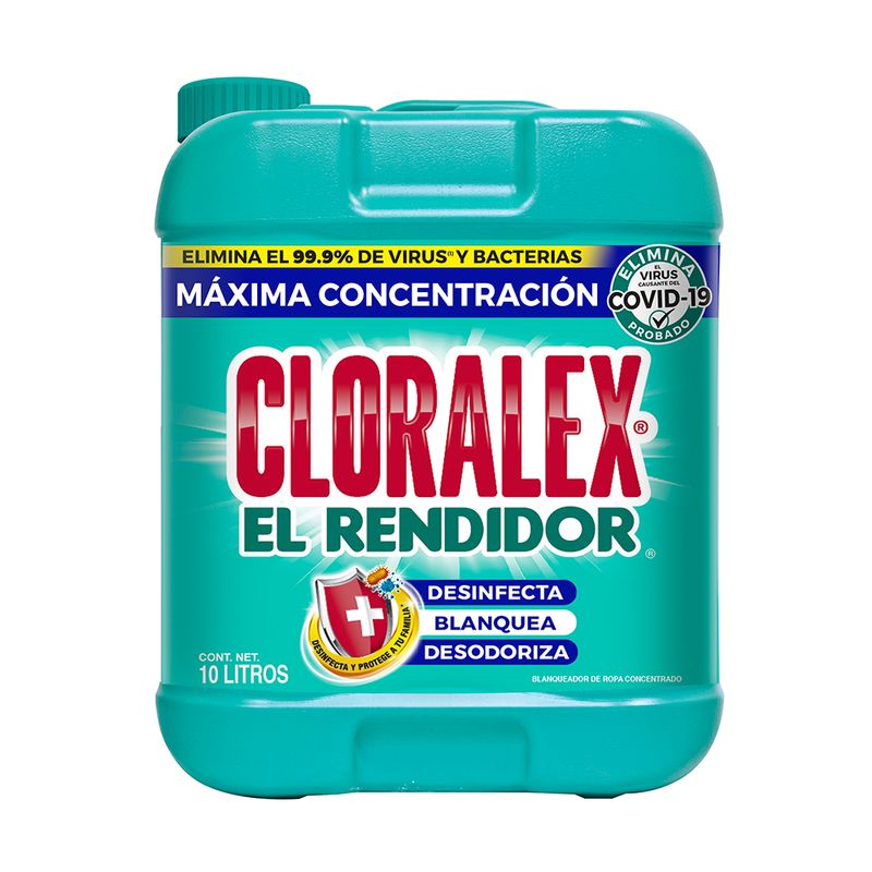BLANQUEADOR LIQUIDO DESINFECTANTE CLORALEX 10L
