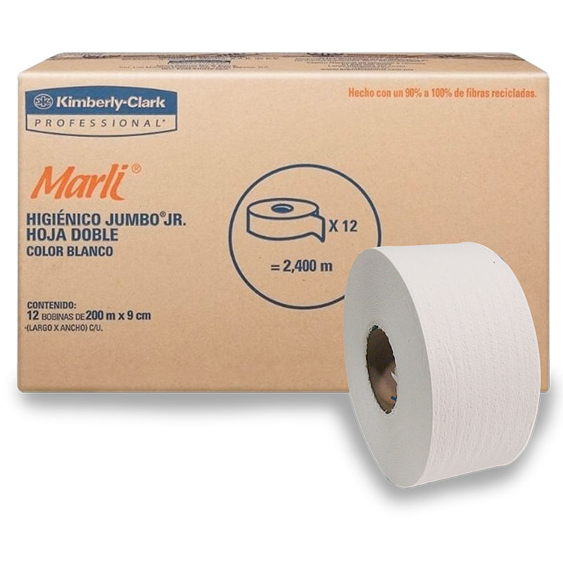 16759 - PAPEL HIGIENICO JUNIOR 200MTS DOBLE CON 12 MARLI