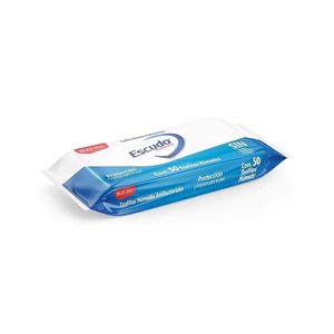 Toallas Humedas Antibacteriales Escudo Paquete Con 50 Toallas 92549