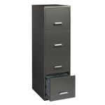 21564 - ARCHIVERO METAL 4 GAV 18" CHARCOAL METALICO CARTA