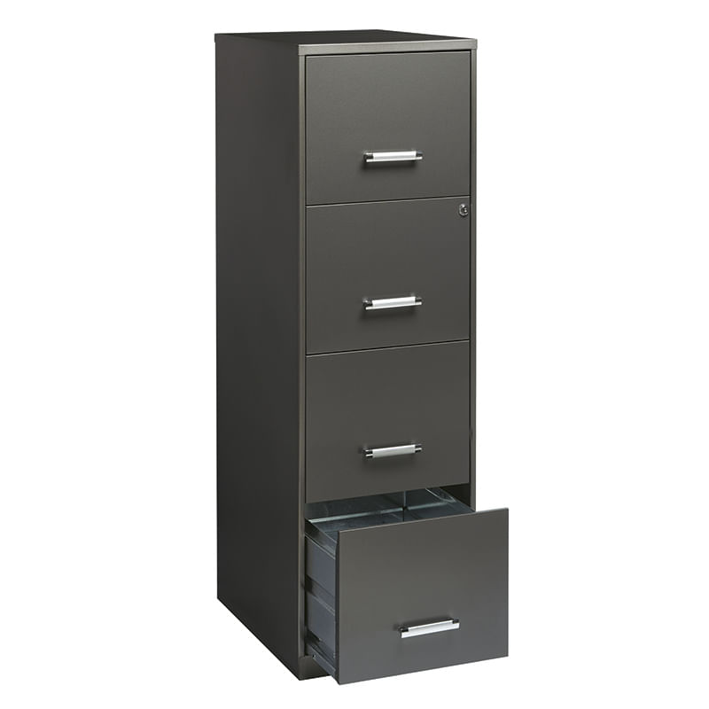 21564 - ARCHIVERO METAL 4 GAV 18" CHARCOAL METALICO CARTA