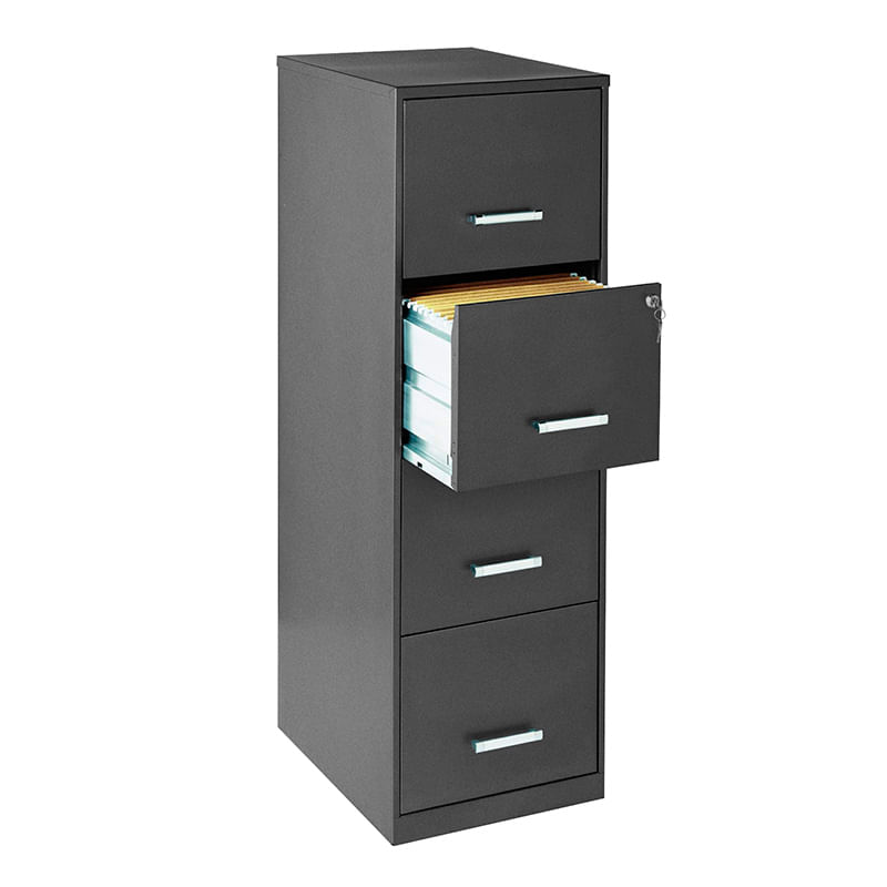 21565 - ARCHIVERO METAL 4 GAV 18" CHARCOAL METALICO CARTA