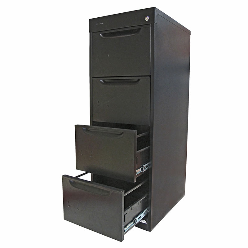 21573 - ARCHIVERO METAL 4 GAV 24" NEGRO OFICIO
