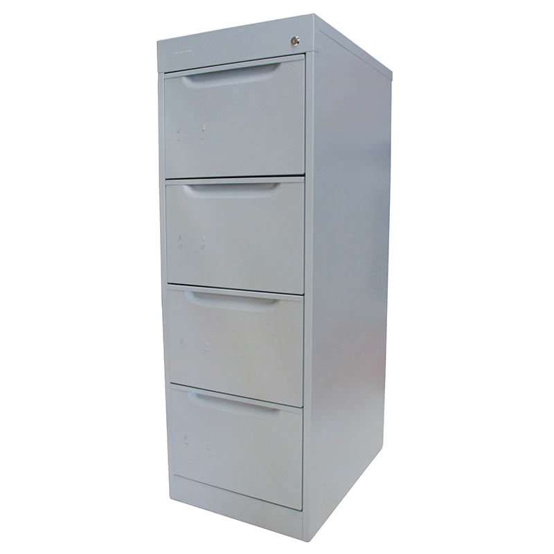 ARCHIVERO METAL 4 GAV 24" ALUMINIO CROMO OFICIO