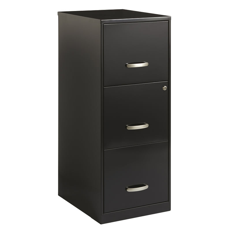 11480 - ARCHIVERO METAL 3 GAV 24" NEGRO CARTA