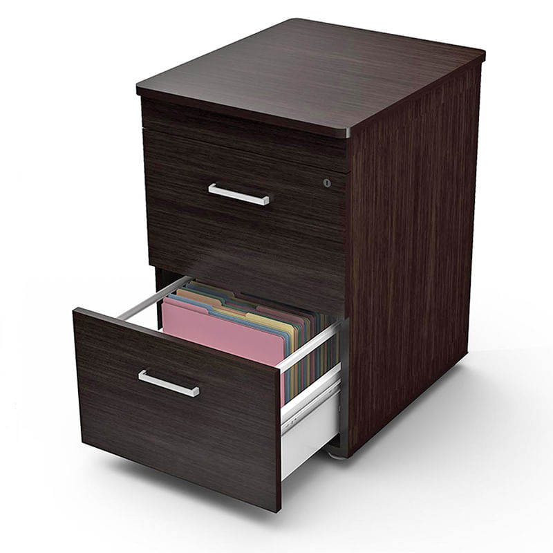 21596 - ARCHIVERO ALTO 2 GAVETAS WENGUE