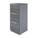 11576 - ARCHIVERO VERTICAL 3 GAVETAS STORM/GRIS