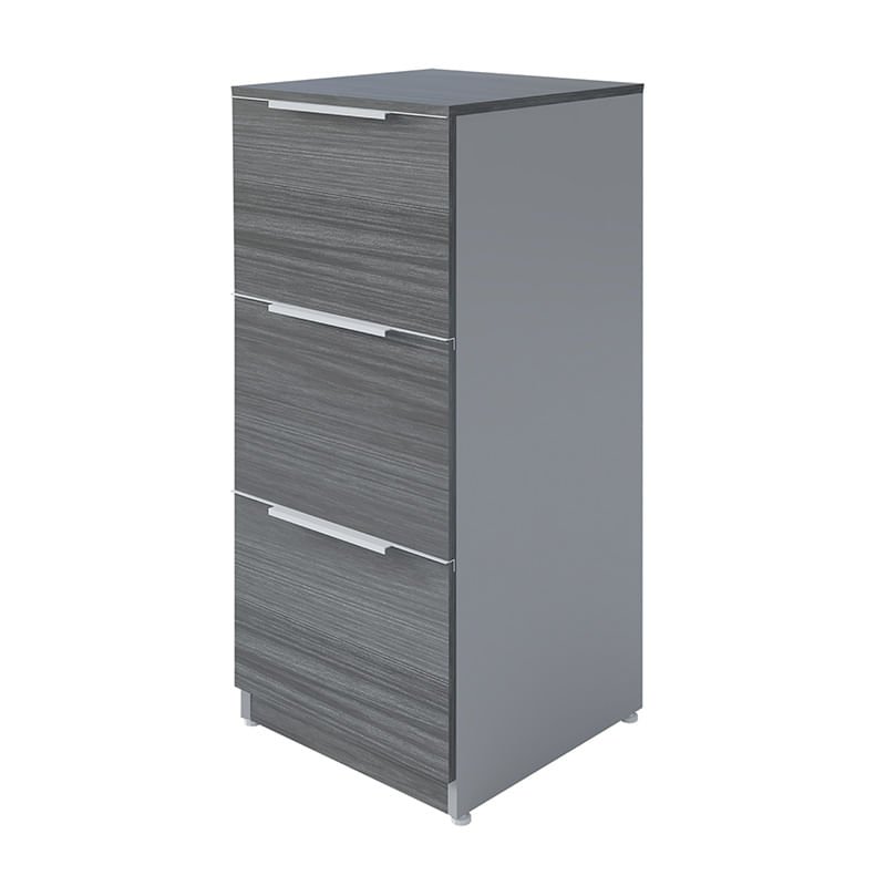 11576 - ARCHIVERO VERTICAL 3 GAVETAS STORM/GRIS