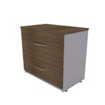 11503 - ARCHIVERO HORIZONTAL 2 GAVETAS ROBLE GRIS