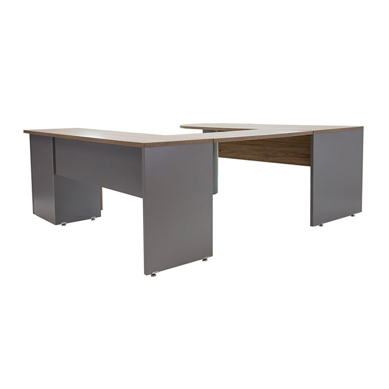21647 - CONJUNTO DIRECTIVO ESCRITORIO PENINSULAR 1 80 MT ROBLE/GRIS