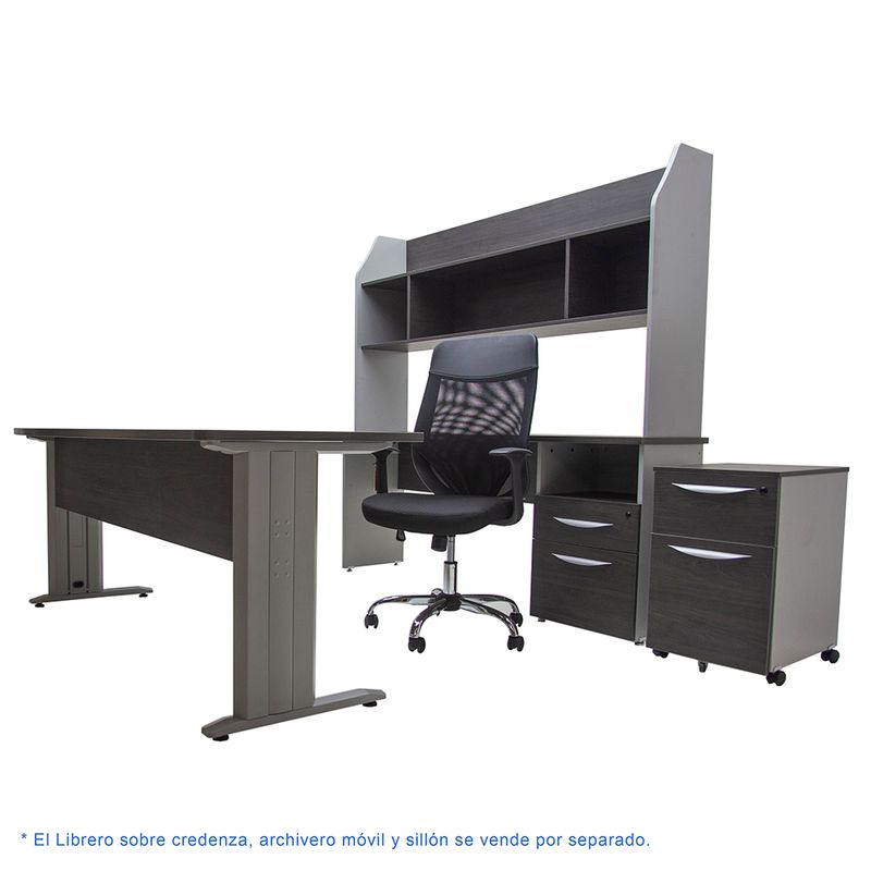 46023 - CONJUNTO DIRECTIVO ESCRITORIO DE ARCO 1 80MT STORM/GRIS