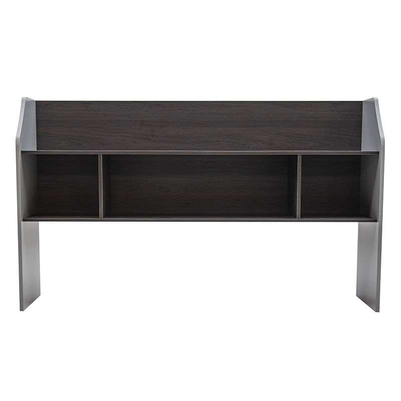 10859 - LIBRERO SOBRE CREDENZA S/PUERTAS STORM/GRIS