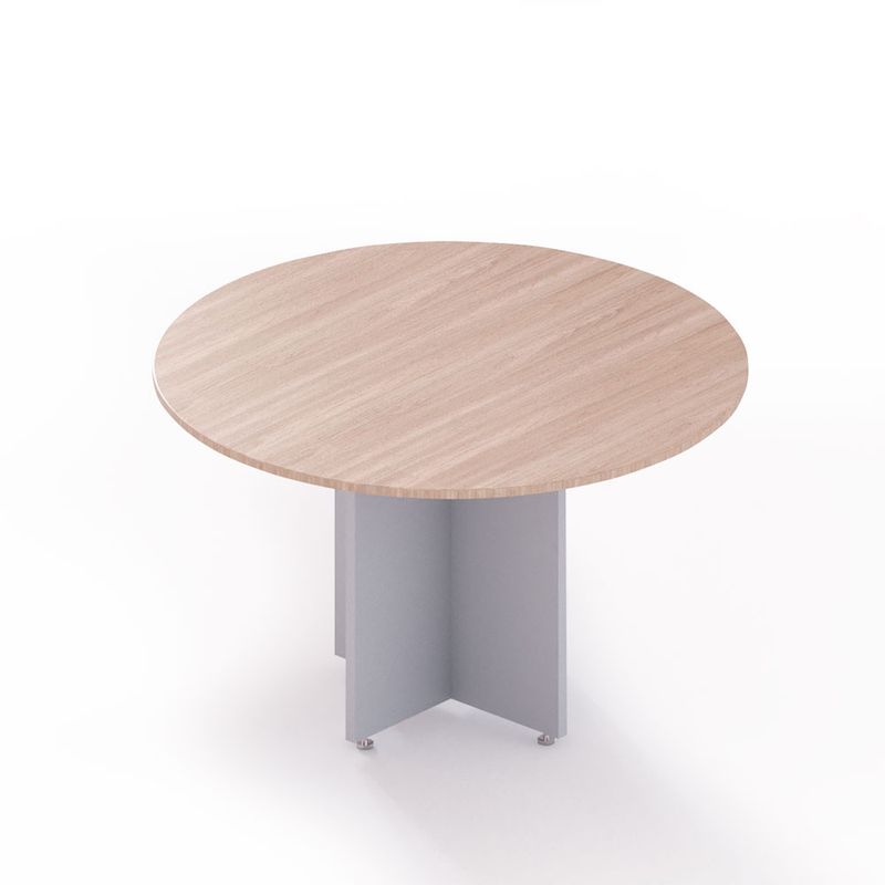 8483 - MESA PARA JUNTA CIRCULAR 1 20 MT ROBLE/GRIS