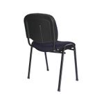 21933 - SILLA VISITA S/BRAZOS TELA ISO NEGRO